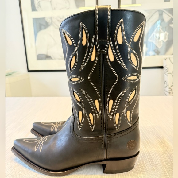 Ranch Road Sagebrush Black Cowboy Boots - Picture 8 of 12